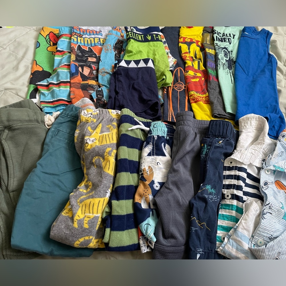 Bundle of toddler boy clothing